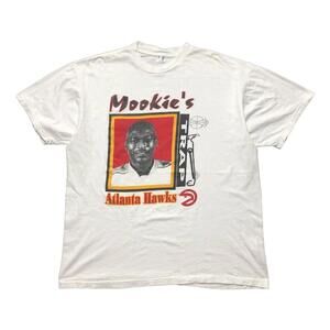 90S Usa Used Clothing T Shirt Atlanta Hawks Mookie Blayrock  Single